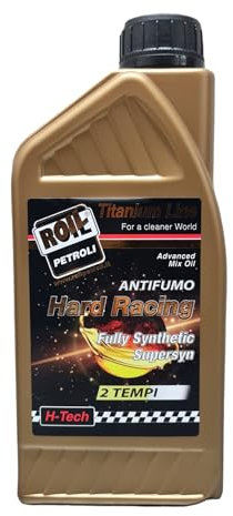 ROIL HARD RACING 2T ANTIFUMO 100% sintetico NUOVA FORMULA per motori 2 TEMPI ad ALTISSIME Prestazioni - JASO FD - DFI