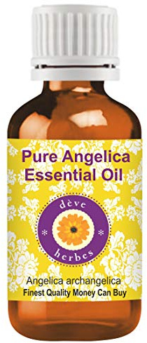 Deve Herbes Pure Huile essentielle d'angélique (Angelica archangelica) distillé à la vapeur 5ml (0.16 oz)