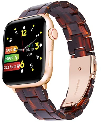 BINLUN Klockarmband i Harts Kompatibla med Apple Watch (38 40 41 42 44 45 46 49MM) Kompatibla med iWatch-Series 11, 10, 9, 8, 7, 6, 5, 4, 3, 2, 1, SE3, SE2, SE, Ultra3, Ultra2, Ultra