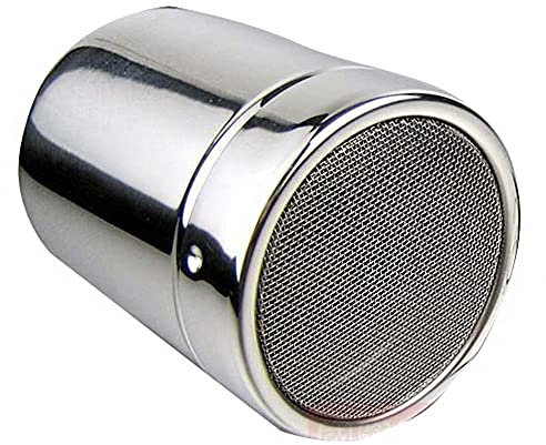 ANCLLO Funcional Coctelera de Chocolate,De Acero Inoxidable, Tapa de Malla Fina, Ideal para Azúcar Sal Azúcar Harina Chocolate Cappuccino y De Cacao Café Tamiz