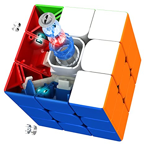 CuberShop Moyu RS3M 2021 MagLev 3x3 Magnetic Speed Cube, moyu RS3M Maglev Professional 3x3 Stickerless Speed Cube, Upgraded Version of Moyu RS3M 2020 (RS3 M 2021 MagLev Pro Version)