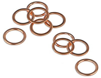 (Lot de 10) Joints de Bouchon de Vidange d’huile 16 x 22 mm Bagues d’étanchéité compatible pour C1 C2 C3 C4 C5 Jumper Picasso DS5 Berlingo Duster Sandero Mini 1007 306 307 308 Partner OEM : 7703062062