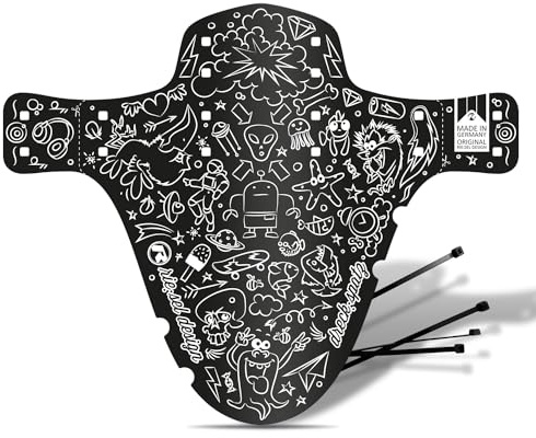 Riesel Design - Dreck:Spatz Kinderfahrrad Schutzblech - vorne, 16-29 Zoll | Spritzschutz für Kinder Fahrräder oder Mountainbikes, Mudguard vorne für Jungen & Mädchen