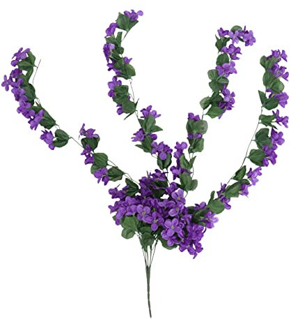 TOPBATHY Künstliche Blumenranke Aus Tiefvioletten Seidenblüten Dekorative Wandgestaltung Für Hochzeit Zuhause Und Garten Kreative Arrangements Und Festliche Anlässe