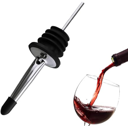 Tapón de botella de vino de acero inoxidable, boquillas para botellas de licor | Boquilla de aceite de oliva - Accesorios para barman de Bar, vertedor de botellas de velocidad de acero inoxidable con