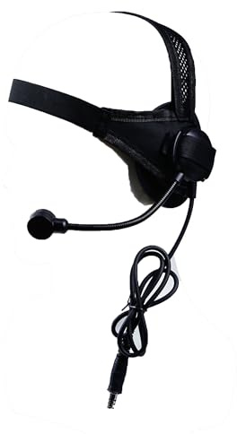 WISEONUS Tactical Headset for Hunting Shooting Sports with Microphone, Airsoft Paintball Round Edge Headphones Earmuffs for Fighting Games CS Cosplay, black, One Size