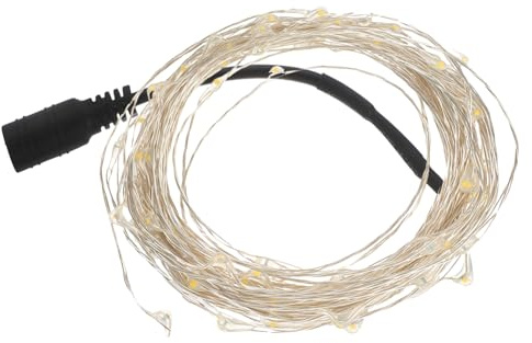 OKUMEYR LED Lichterkette 10m Kupferdraht 12v Warmweiß für Außen Wasserfest Energiesparend Flexibel für Weihnachtsdekoration Hochzeiten Partys