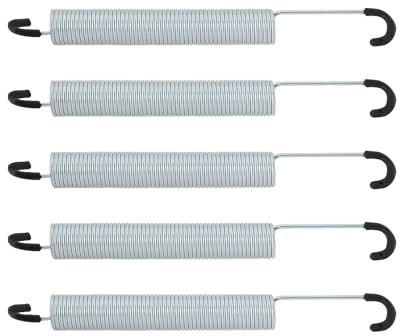 SG Store 5pcs Ressorts de Tension de Mécanisme 7 Pouces/176mm Ressorts de Tension à Double Crochet Ressorts en Acier Au Carbone Zingué pour Fauteuils Inclinables Canapés Diamètre Du Fil 2mm
