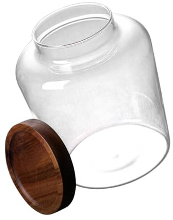 BEBEMOKO Barattolo Di Ermetico Con Coperchio Contenitore Trasparente Per Conservare Cereali Spezie e Alimenti Secchi Design Pratico Per Cucina e Casa