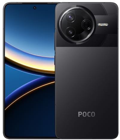 POCO Xiaomi Poco F7 Pro 5G 12 GB + 512 GB Snapdragon 8 Gen 3 Pantalla AMOLED 2K 120 Hz Cámara 50 MP OIS Batería 6000 mAh IP68 Negro/Azul Plata 12 + 512 GB, Negro