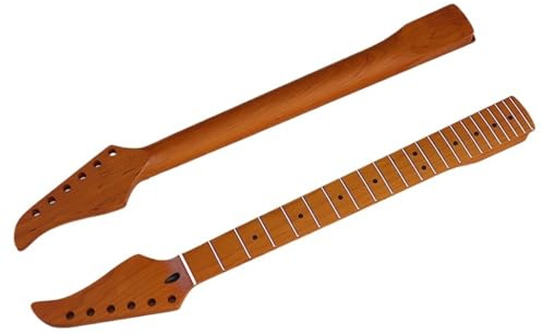6 Saitige 22 Bund Rundbund Gitarrenhals Aus Geröstetem Ahorn Mit Mattem Hals DIY Zubehör Für Gitarre