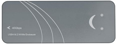 Iyalezirk USB 4.0 SSD M2 NVME HDD Enclosure 40Gbps 4TB M-Key B+M-Key externa NVME de aluminio soporte disco duro M.2 NVME 2280