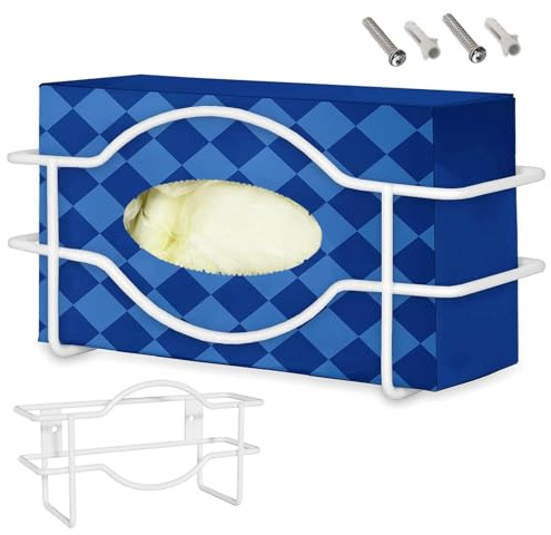 Glove Box Holder Wall Mounted, Gloves Box Holder, Box Wall Mount Dispenser, Rubber Latex Gloves Facial Tissue For Lab, Food Service And Home