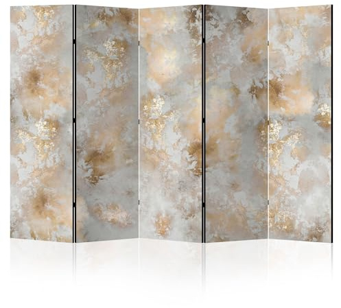 LUMASOUL Separe Divisorio Interno Bifacciale - Paravento da Interno 5 Pannelli Divisorio per Ambienti - Divisori per Interni con Motivo Industrielle - 225x172 cm