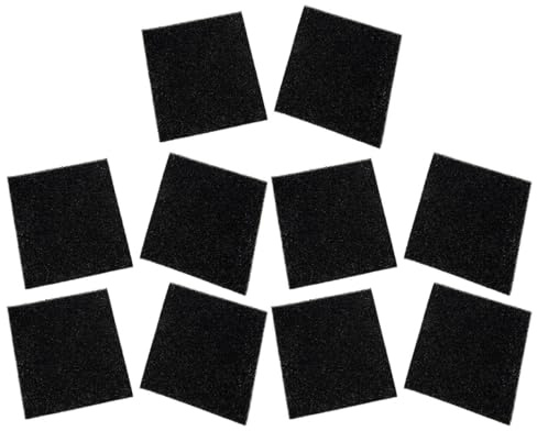 Filtri Deodoranti in Fibra Nera per 10 Pezzi Bidone Rifiuti | Accessori Filtranti per Casa e Ufficio, Formato Compatto, Ricambio Pratico, Confezione da Dieci