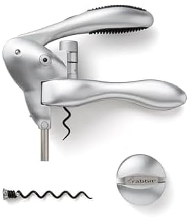 Metrokane Silver Rabbit Corkscrew with Cutter