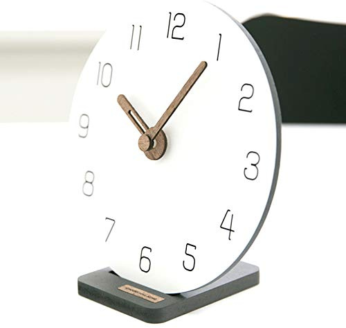 LIHUAN Mesa De Reloj Decorativo Péndulo De Sobremesa Simple y Creativo Para Salón, A-7inch