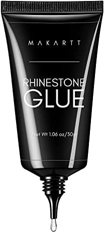 Makartt Rhinestone Glue Gel 3D Gel Nail Art Super Strassstein Kleber für Nägel, Um Verschiedene Strasssteine Anzukleben and 3D Designs and Nail Charms, Perfekt für UV/LED-Lampe Geeignet, 30g