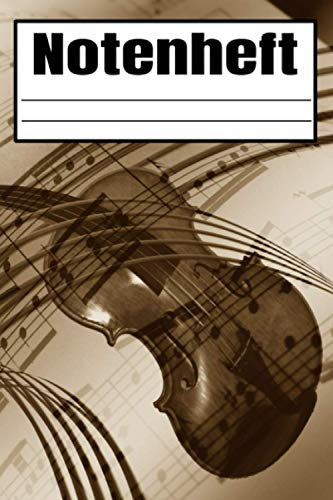 Notenheft mit 120 Seiten, 10 Notensysteme pro Seite, Dickes Notenbuch ideal für Musikunterricht und Musikkünstler: PREMIUM-PAPIER - Hergestellt aus ... zart und minimales durchbluten.