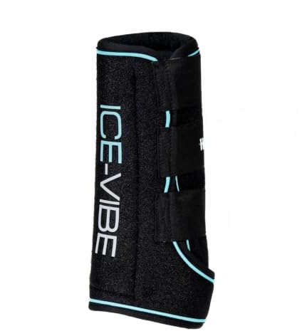 Horseware® Ice-Vibe® Beinbandagen, Schwarz/Aqua, Full