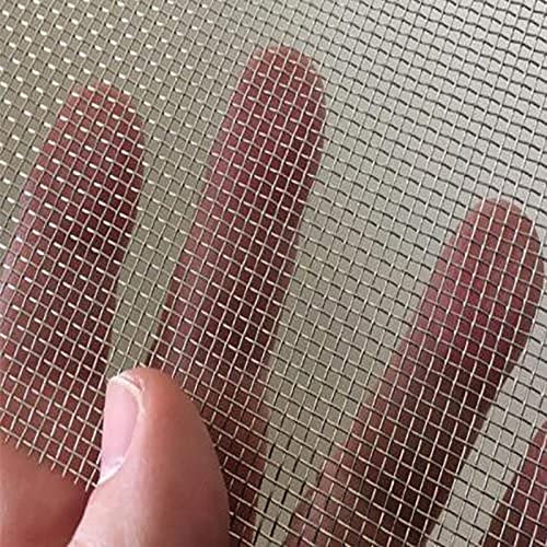 Wühlmausgitter Meterware,Edelstahl 304 Gewebter Maschendraht Drahtgitter,Nagerschutz, Volierendraht Drahtgitter,Gartennetz Für Gartengehege Und Heimwerker-Dekore (Color : 12MESH, Size : 1x8m)