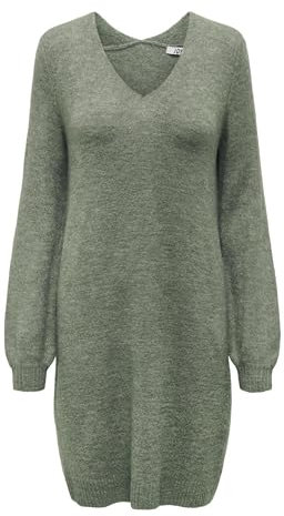 JACQUELINE de YONG Dam stickad klänning V-ringad, Kalamata, M