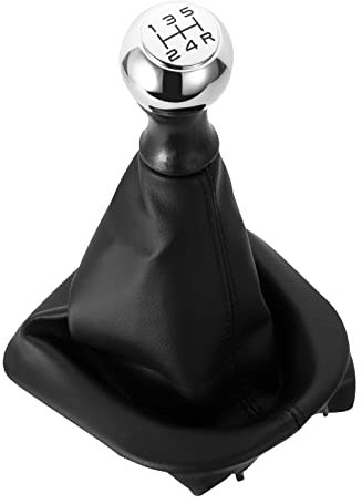 DOMENICA Pommeau de Levier de Vitesse Compatible avec Soufflet pour Peugeot 207 307 308 607 608 Citroen C3 C4 C5