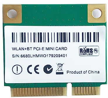 POFET Mini Tarjeta PCIE MC-AC7265, Tarjeta Inalámbrica WLAN Adaptador de Red de Doble Banda 2,4G/5G Tarjeta de Red WiFi, para Ordenador Portátil PC Win7 Win 8 Win 10