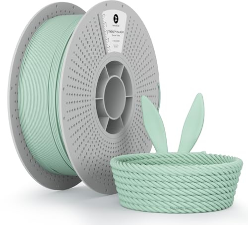 kexcelled Macaron Mintgrün Matte PLA Filament, 1,75mm, 1kg | Matt Textur Finish Farbe, 3D Druck Ästhetische Materialien, Maßgenauigkeit +/- 0,03mm, für FDM 3D Drucker, AMS Kompatibilität