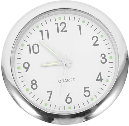 UPKOCH Miniaturuhrmodell Mini-Uhrenmodell Wanduhr im Maßstab 1:12 Möbel Miniaturen dekorative Mini-Wanduhr beweglich Requisiten kleine Uhr schmücken Puppenhaus Legierung.Glas.Papier Weiß