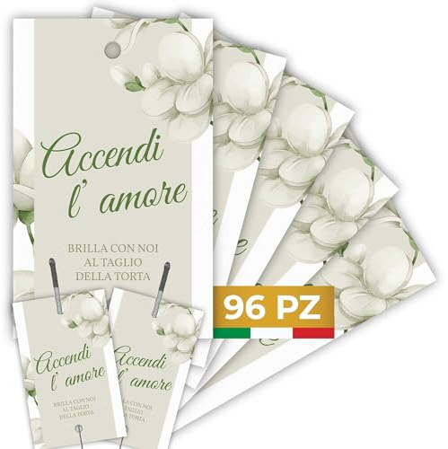 Etichette Scintille Luminose Matrimonio 96pz MADE IN ITALY (ES-06)