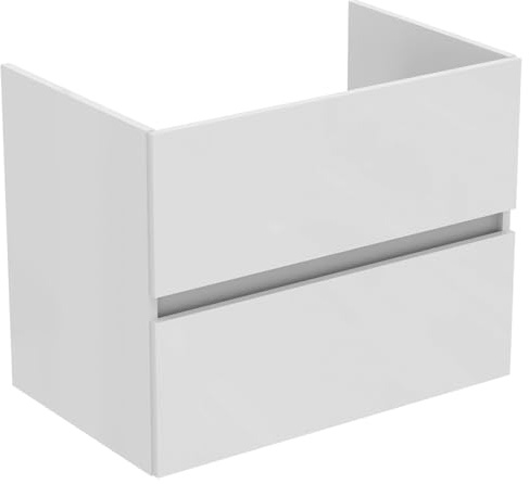 Ideal Standard Bagno Vanity Units Eurovit+ 70 cm mobile lavabo a parete con 2 cassetti, R0261WG, bianco