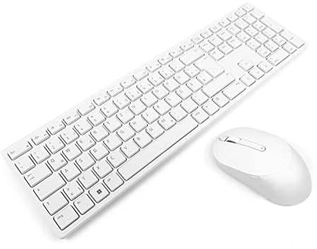 Dell KM5221W White GERMAN Pro Wireless Keyboard & Mouse Combo Bundle