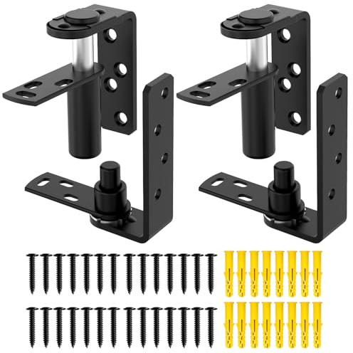 MeBantoo Heavy-Duty Self Closing Saloon Door Hinges, 304 Stainless Steel Self-Return Dual Swing Cafe Hinges for Bar, Patio Doors (2, Large)