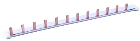 1P 63A, 12 modules, 1 pôle unipolaire, peigne de raccordement pour appareils DIN, longueur 22,5 cm, extrémité de connexion pour unités et tableaux électriques