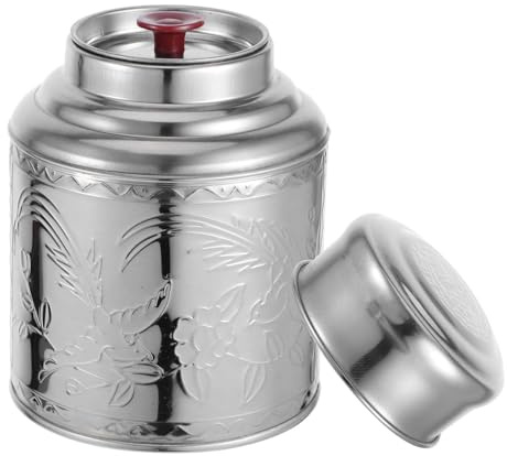 LIGIGWASH Edelstahl Teedose Luftdicht Tragbarer Teekanister Für Losen Tee Tee Dose Edelstahl Zur Aufbewahrung Von Kaffeebohnen Zucker 14.00 X 10.50 X 6.50 Cm 1 Stück