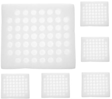 CHICAMPERA 6pezzi Vassoio Per Uova Di Quaglia Schiuma Contenitore Protettivo Per Conservazione e Trasporto Organizzatore Frigorifero Per Uova Di Piccole Riutilizzabile e Resistente Agli Urti