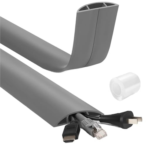 Canalina Passacavi Adesiva 1 pz Copricavo da pavimento 4 piedi, bianco, copricavo for prolunghe elettriche