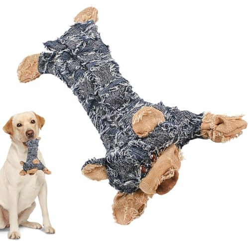 Interactive Bear Dog Chew Toy - Slitstark valpleksak, perfekt för inomhus och utomhus: bakgård, resor, tupplur och lek.