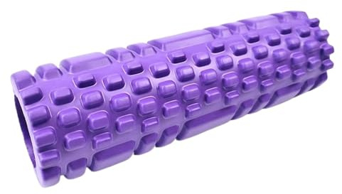 Skumrulle 26 cm skumrulle, yogakolonn, gym, fysisk träning, massagerulle tillbaka, träningsutrustning för hemmet(lila)