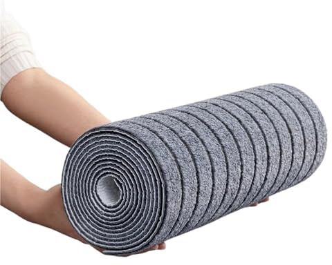 Piastrelle di moquette autoadesive Tappetini autoadesivi SXP da parete e pavimento riutilizzabili lavabili, adatti a tutti gli ambienti interni, 2 rotoli per Ufficio(Grey-black,40x60cm-2rolls)