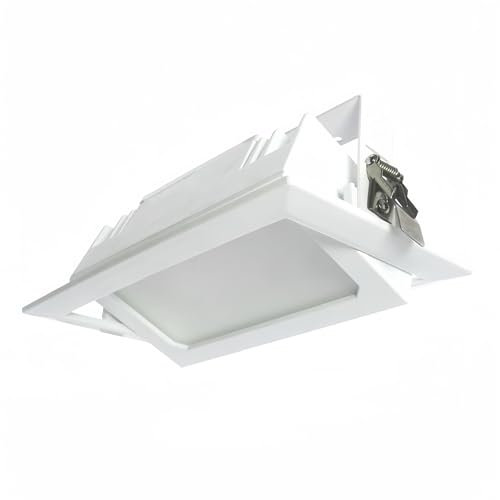 ONSSI Projecteur de Plafond LED 36W 3600lm,Cadre Blanc Encastré Rectangulaire 240x150mm,4500k Lumière Neutre, (CCT Dimmable en Blanc-Neutre-Chaud)