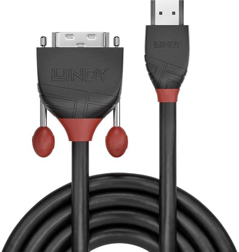 LINDY 36274 5m HDMI an DVI Kabel, Black Line