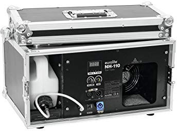 EUROLITE NH-110 Tour-Dunstnebelmaschine | Starke 1000-W-Dunstmaschine (DMX/manuelle Bedienung), fest im Case verbaut