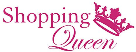 kleb-Drauf® | 1 Shopping-Queen | Pink - matt | Wandtattoo Wandaufkleber Wandsticker Aufkleber Sticker | Wohnzimmer Schlafzimmer Kinderzimmer Küche Bad | Deko Wände Glas Fenster Tür Fliese