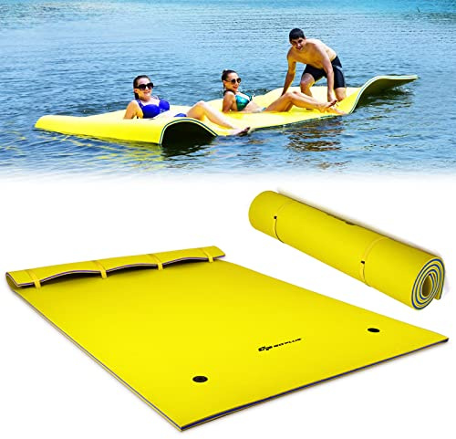 COSTWAY Tapis Flottant en Mousse XPE Résistant à la Déchirure | Matelas Flottant d’Eau 210 x 66/220 x 90/270 x 180/355 x 183CM, 1/4-6/3-5 Personnes, Capacité 60/100/400/300KG