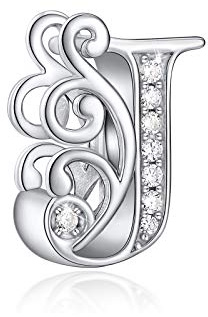 FOREVER QUEEN Buchstaben Alphabet Charm Bead für Armbänder Charm Anhänger 925 Sterling Silber
