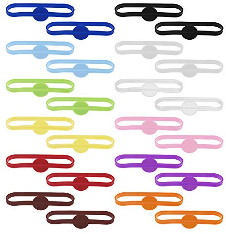 24 Teilige Bunte Silikon Markierungen Glasschale Weinflasche Streifen Tag Erkenner Wiederverwendbare Glasidentifikatoren Charme 12 Farben