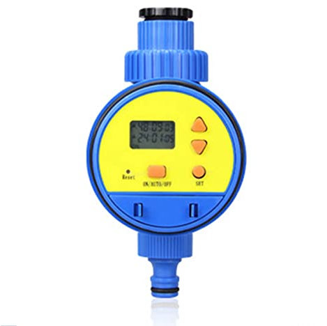 Sprinkler Timer with LCD Screen, Irrigation Timer Easy to Install On 4/6 Faucet, Hose Timer Water Sprinkler Controller for Courtyard Greenhouse Patio Lawn,Blue