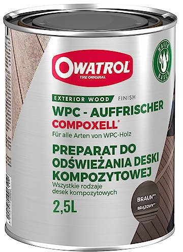 OWATROL® WPC Imprägnierung [2,5L Braun] - Holz Imprägnierung Aussen - Terrassenaufbereiter - WPC Pflege - Holzimprägnierung Außen - WPC Öl - WPC Reiniger und Imprägnierung